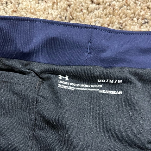 Under Armour Women's Dark Blue Athletic Shorts - Picture 2 of 2